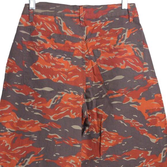 Good American Uniform Streetwear Pants Multicolor Camo High Rise 00 / 24 New - Picture 8 of 15